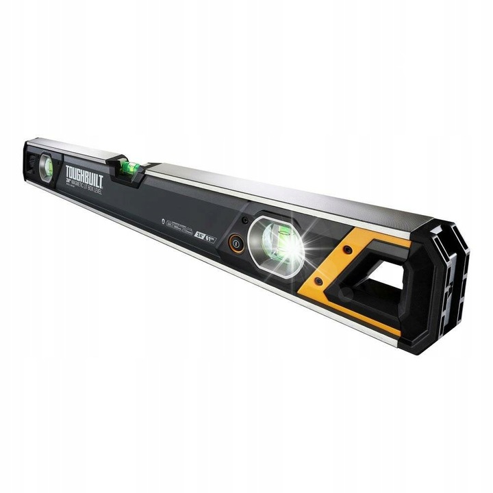 Магнитна нивелир ToughBuilt 60 см с LED осветление, силни магнити