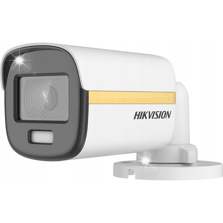 Камера за наблюдение HD-TVI Hikvision DS-2CE10KF3T-LE, 5 Mpx, Smart Hybrid Light, бяла, 161x68x65mm