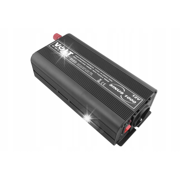 Инвертор за кола Volt Sinus 500/1000W 12V/230V, 250x105x60mm, 1.4kg