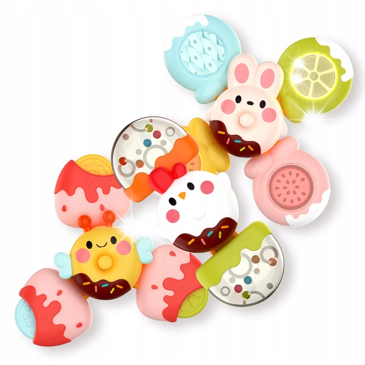 3 db Fidget Spinner Játék szett fogantyúval, Renew Force, Többszínű, 3 év+