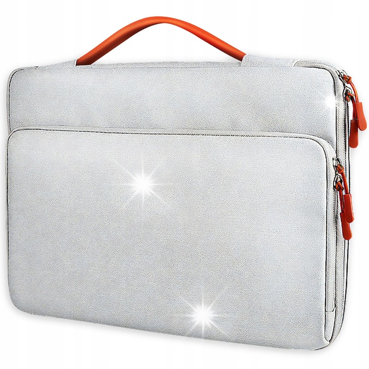 Renew Force laptoptáska, 13", világosszürke, vízálló anyag, több rekeszes, szettben.