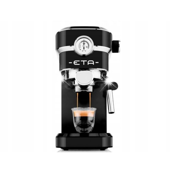 Еспресо машина ETA Storio, 20 бара, 1350W, ретро дизайн, черна, 30x42x17см