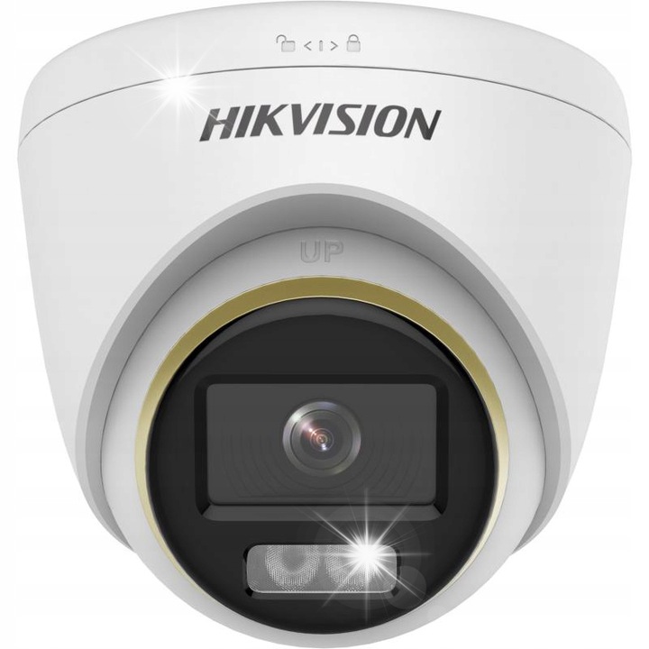 Камера за наблюдение HD-TVI Hikvision DS-2CE72KF3T-LE, 3K, Smart Hybrid Light, 2.8mm, бял, 110x98mm