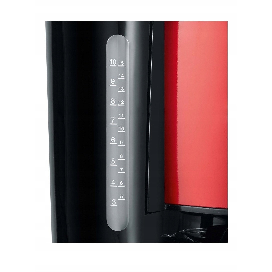 Cafetiera Severin KA 4817, putere 1000 W, vas sticla 1,4 l, 10 cesti, Rosu