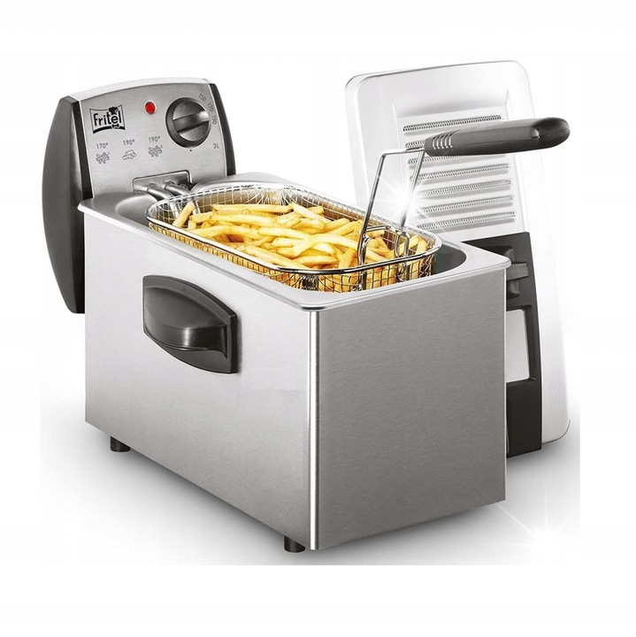 Friteuza Fritel FR1455, 3L, 2200W, inox, 40x26.5x22.5cm