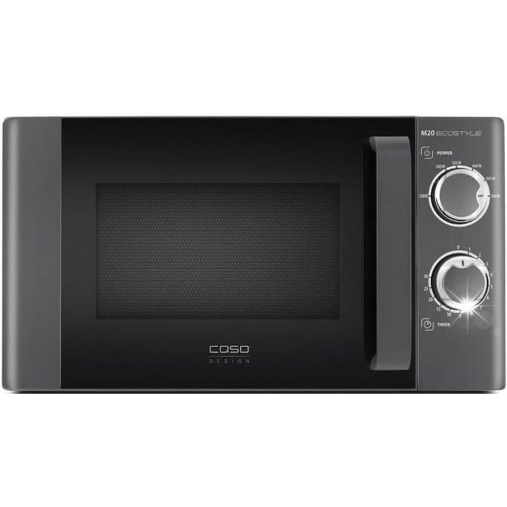 Cuptor cu microunde CASO M20 EASY, 700W, 20L, antracit, 25,5cm