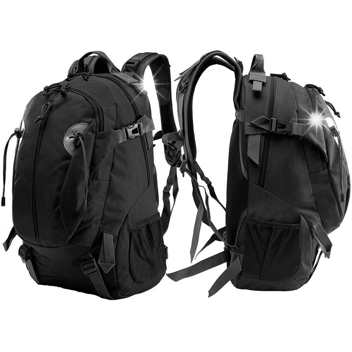 Katonai hátizsák, fekete, 35L