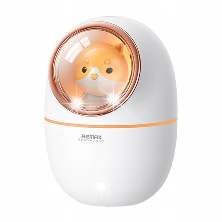 Remax Petit Space Capsule párásító, 240ml, fehér, 96x133mm, éjszakai lámpával