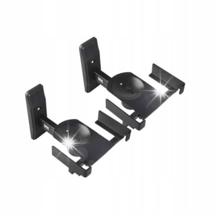 Hangfalállványok, DNA WS1, 2 db-os készlet, 20 kg teherbírás, fekete, méretek 34x13-32x12cm