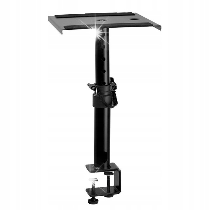 Stativ monitor audio DNA TM1, 15 kg, 25-38 cm, fekete, 2 csúszásgátló szalag