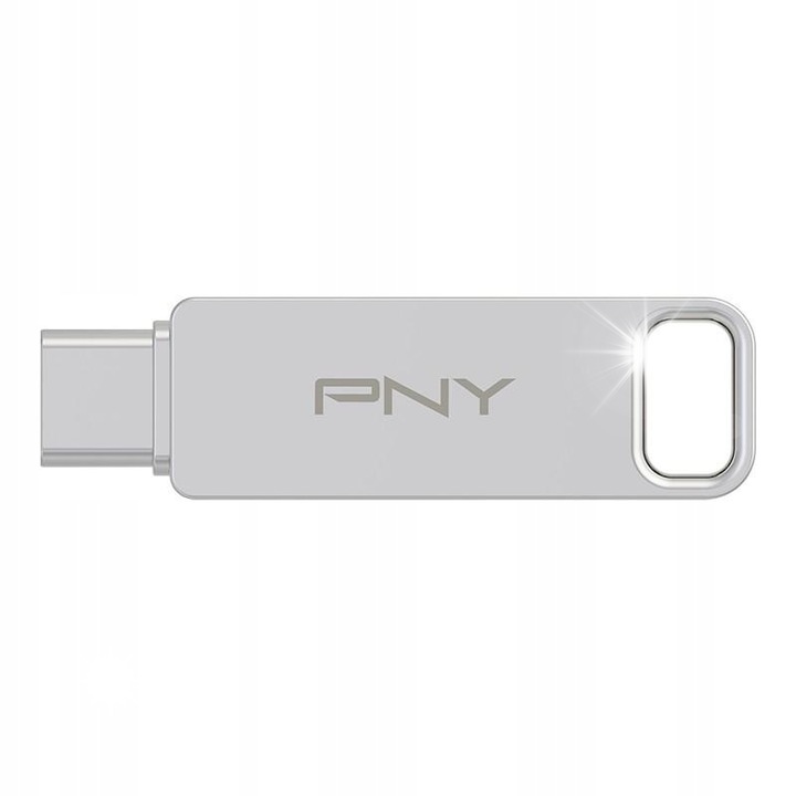 Pendrive PNY Duo-Link 128 GB USB 3.2 Type-C, 200 MB/s, ezüst