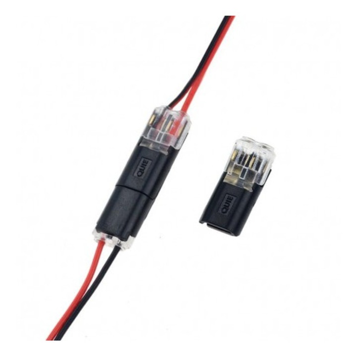 Set 2x Conectori rapizi, papuci electrici, mufa mama / tata 2 pini