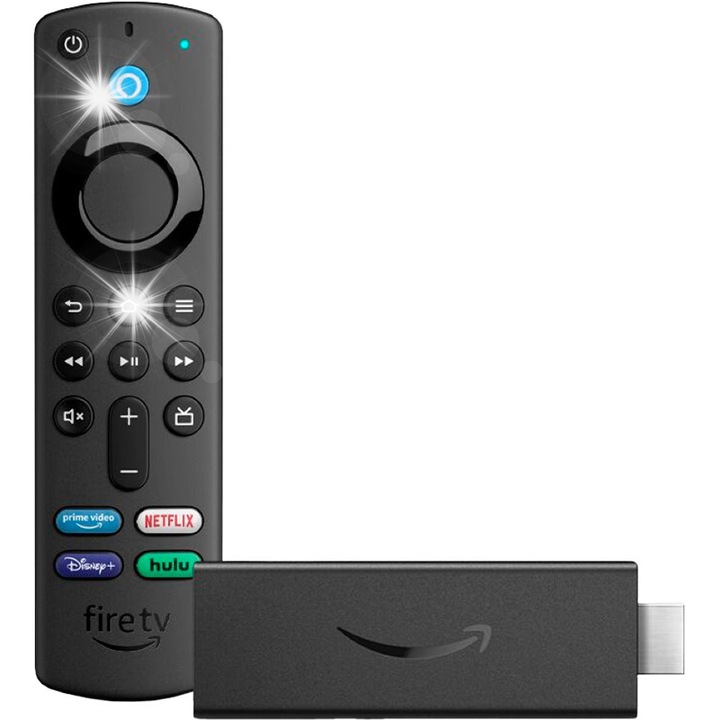 Медиаплейър Amazon Fire TV Stick 3-то поколение, Full HD, Dolby Atmos, 3,4"x1,2"x0,5"