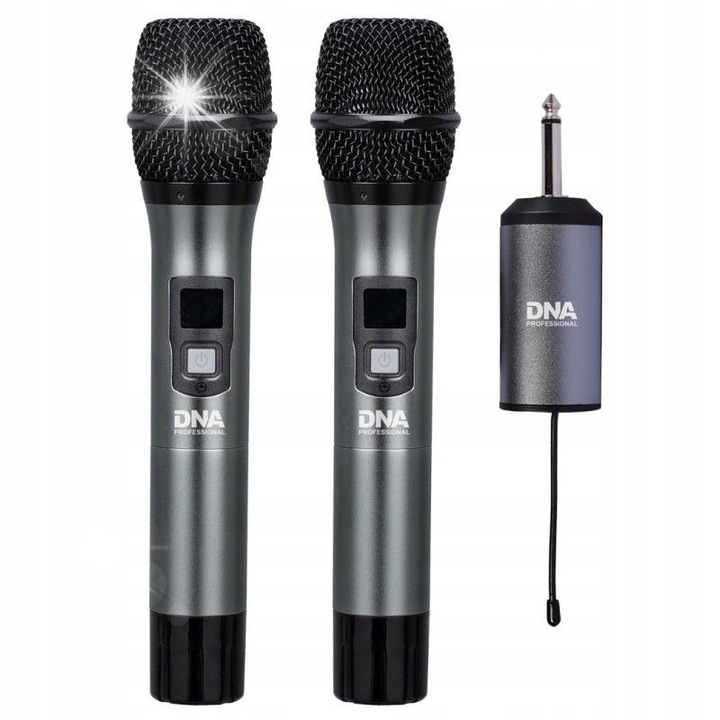 DNA FU DUAL VOCAL vezeték nélküli vokál mikrofonkészlet, 2 mikrofon, kardioid karakterisztika, 518-542 MHz