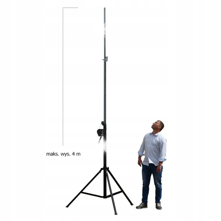 Stand4Me LS4300 állvány csörlővel, 80 kg, 1,8-4 m, fekete