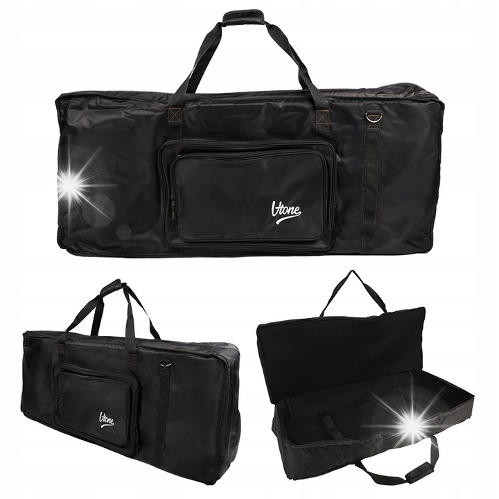 V-Tone KB97 billentyűzet táska, fekete, 97x40x15cm, 2 zsebbel, védő töltettel