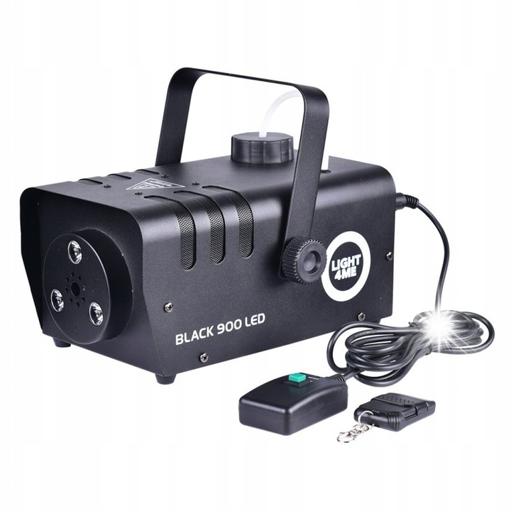 Generator de fum, LIGHT4ME, Negru, 900 LED