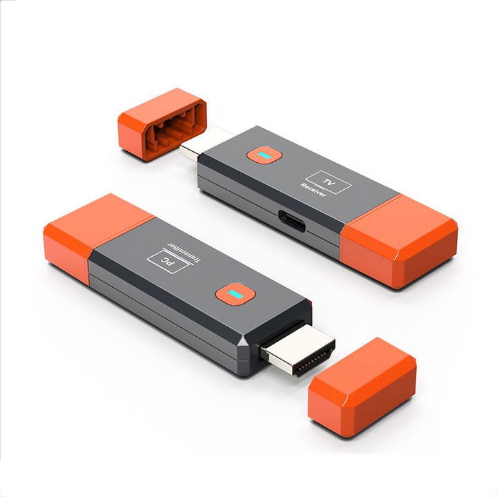 Безжичен видео приемник Rqiurpn 1080P 50M ултра-мини черен