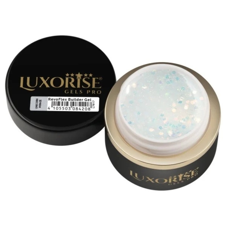 Gel UV Constructie Unghii RevoFlex LUXORISE 50ml, Unicorn Mirage