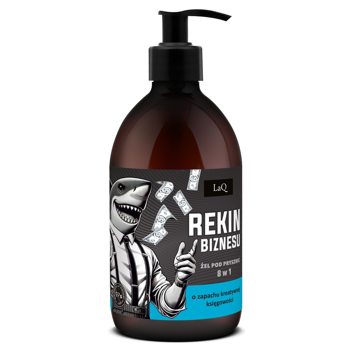 LaQ 8in1 tusfürdő, vegán ginzeng, mélytisztító, hidratáló, 500 ml