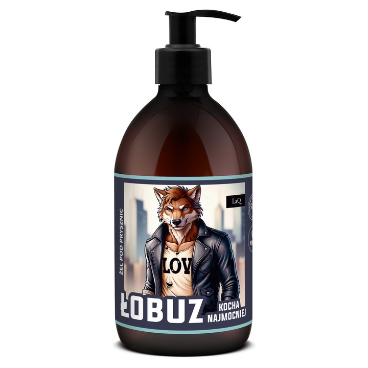 LaQ férfi tusfürdő, 500 ml, vegán, érzékeny bőrre