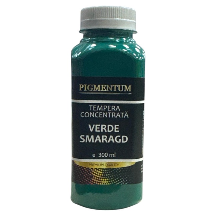 Tempera concentrata profesional 300ml Verde smarald, PIGMENTUM