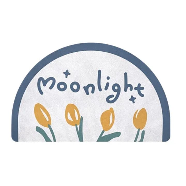 Covoras de baie ShengOu, 60 x 40 cm, cauciuc, poliester, multicolor