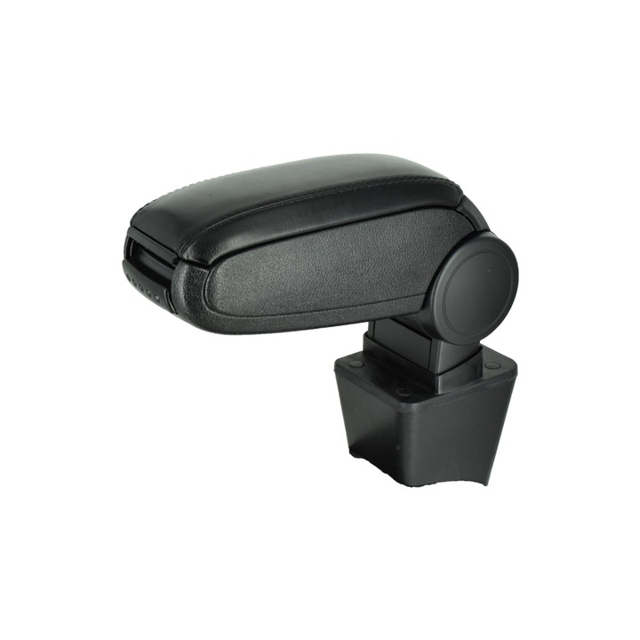 Cotiera auto Lumi LUXURY, compatibila Dacia Sandero I, negru, din plastic si piele ecologica