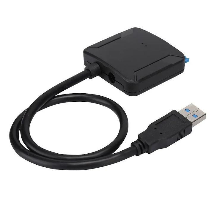 USB 3.0 – SATA 22 tűs átalakító, 2.5" HDD és SSD támogatás, 12V tápellátás, max. 16TB