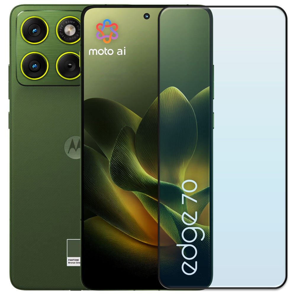 Folie din sticla securizata pentru Motorola Edge 70, HAMSTERBOX Glass Shield, Protectie completa ecran, Full face, Aplicare rapida, Case Friendly, Transparenta