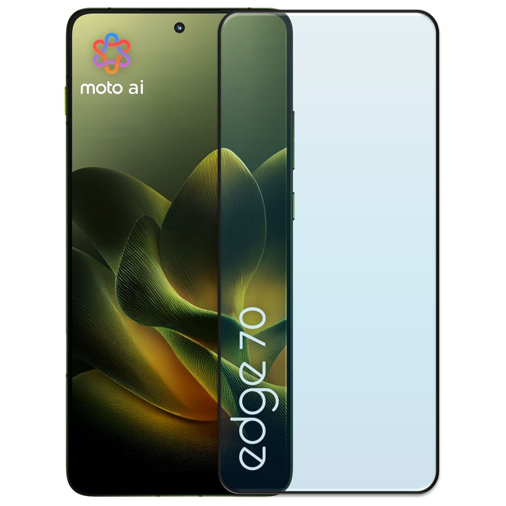 Folie din sticla securizata pentru Motorola Edge 70, HAMSTERBOX Glass Shield, Protectie completa ecran, Full face, Aplicare rapida, Case Friendly, Transparenta