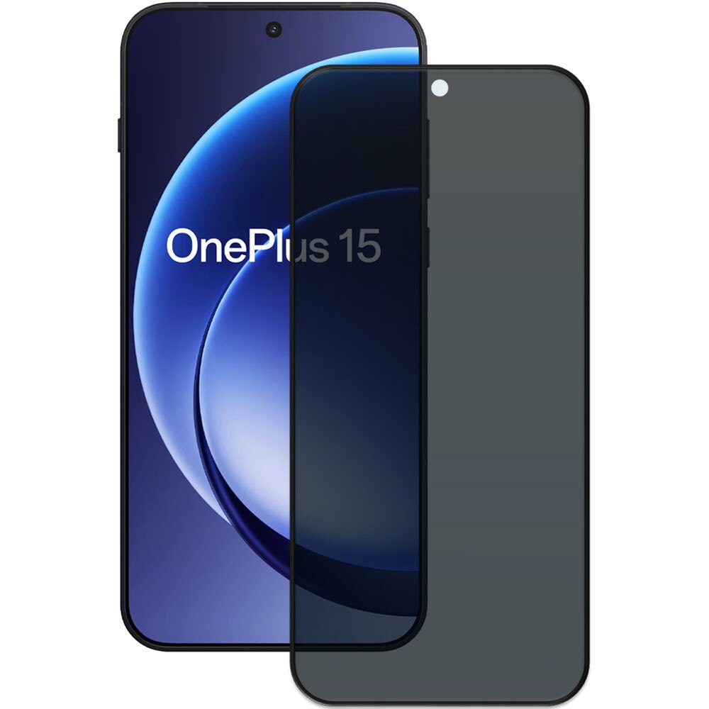Folie din sticla securizata pentru OnePlus 15, HAMSTERBOX Privacy Shield, Protectie completa ecran, Full face, Aplicare rapida, Case Friendly, Negru