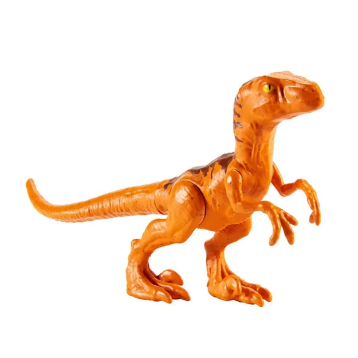 Figurina dinozaur Mattel Jurassic World Rebirth Velociraptor 15 cm, mobilitate, detalii realiste