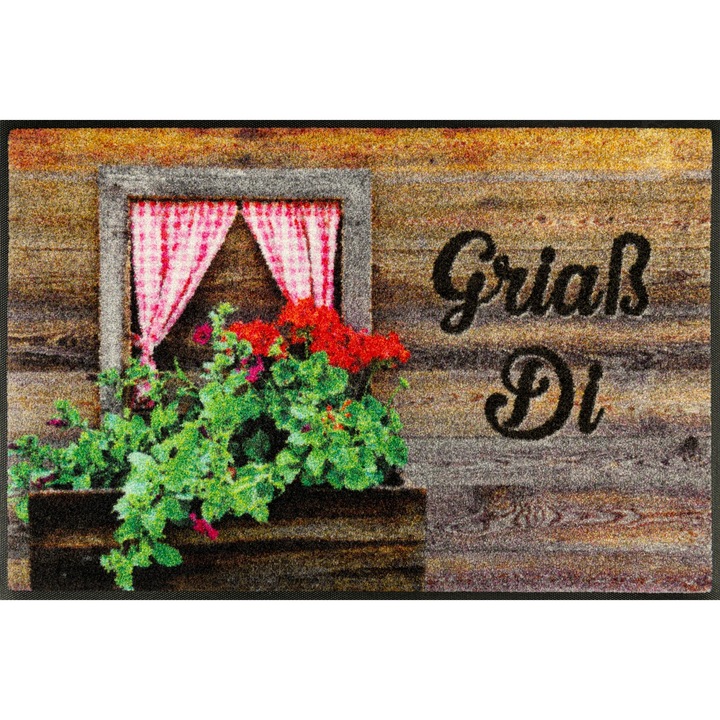 KLEEN TEX Wash+Dry Design bejárati szőnyeg, 50x75cm, csúszásgátló, mosható, többszínű