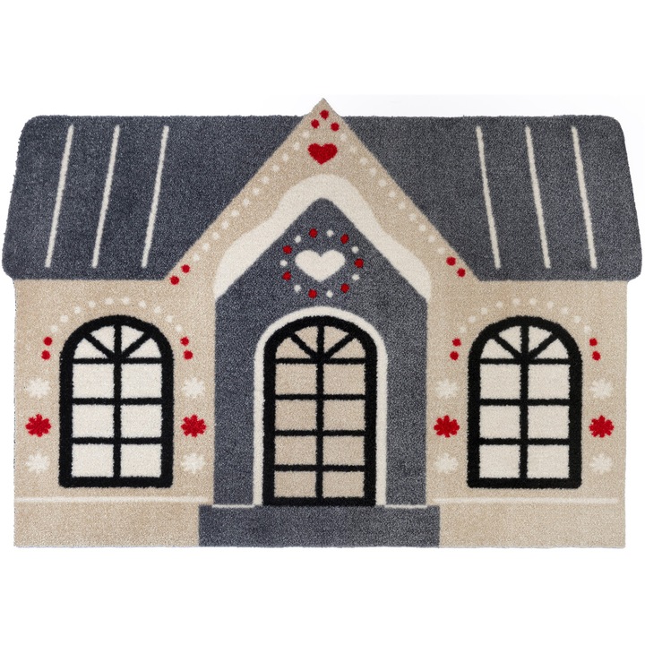 KLEEN TEX Wash+Dry Design bejárati szőnyeg, 60x85cm, csúszásmentes, többszínű