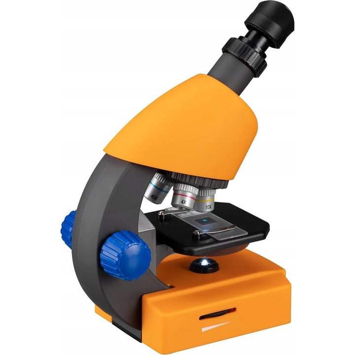 Microscop pentru copii, 40-640x, cu LED, cu valiza de transport