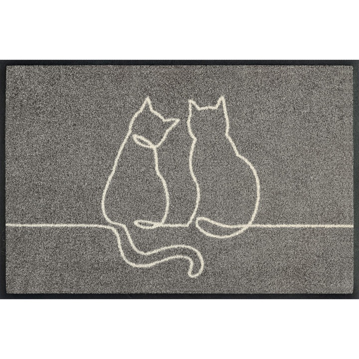 KLEEN TEX Wash+Dry Design bejárati szőnyeg, 40x60cm, csúszásmentes, mosható, szürke