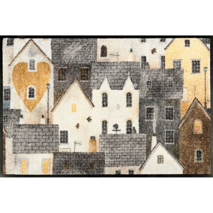 KLEEN TEX Wash+Dry Design bejárati szőnyeg, 50x75cm, csúszásmentes, többszínű