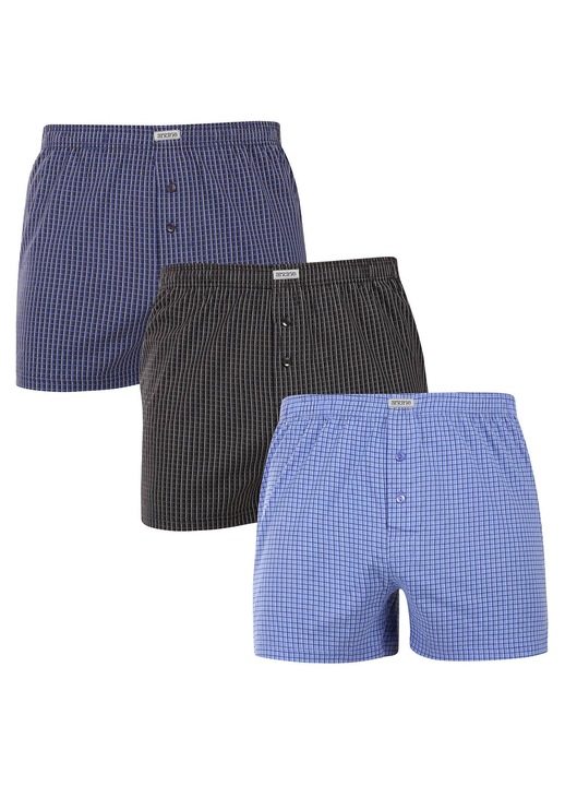 Set 3 buc chiloti barbatesti, Andrie multicolori