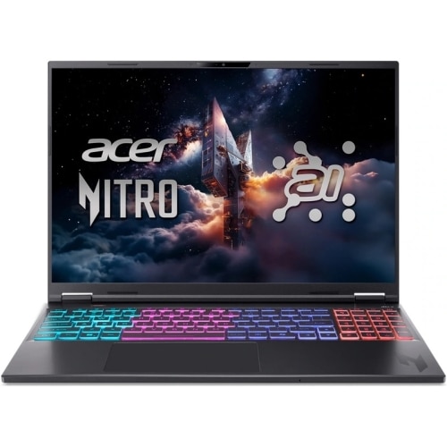 Laptop Gaming Acer Nitro 16S AI AN16S-61 Procesor AMD Ryzen AI 7 350 16M Cache, up to 5.0 GHz, 16" WQXGA, 16GB 180Hz, 1TB SSD, nVidia GeForce RTX 5060 @8GB, Negru