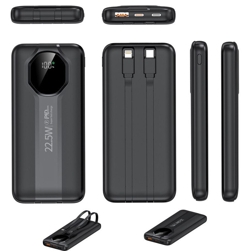 スマホアクセサリー Wireless Powerbank 10,000mAh Power Bank Magnetic Wireless 10000mAh cu Suport Pliabil, Incarcare