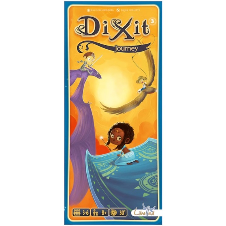 Разширение за настолна игра Dixit, Journey, 3-6 играчи, 8+ години, многоцветно, 28x12x5см