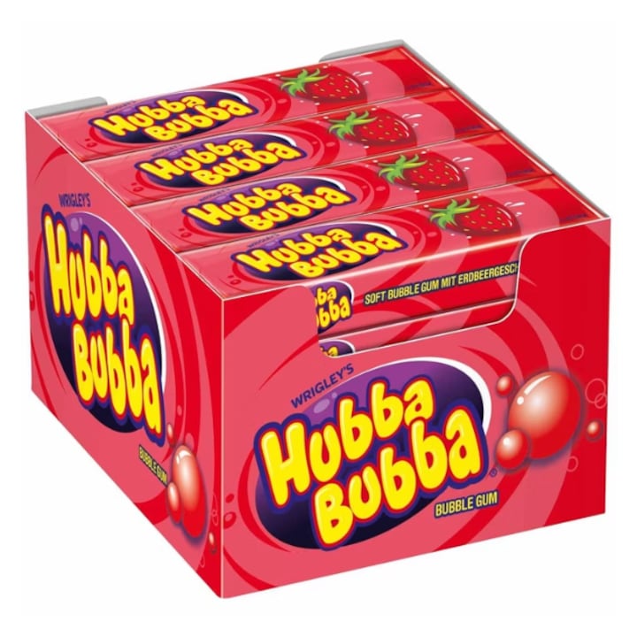 Hubba Bubba Strawberry, Set de 20 de pachete