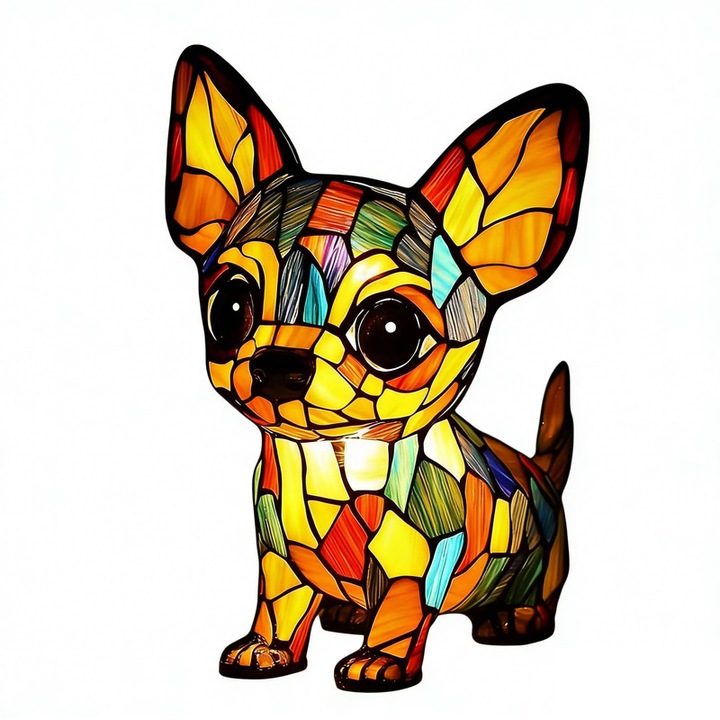 Lampa de veghe copii, sculptura artistica , Chihuahua palm-sized, USB