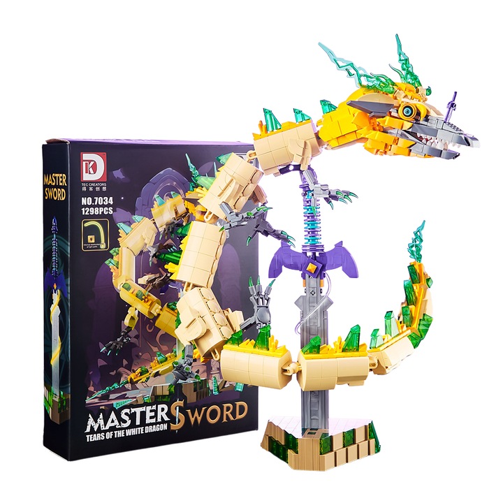 Set de constructie Tears of the White Dragon, 1298 piese, multicolor