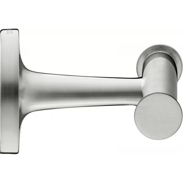 Agatatoare dubla Duravit Starck T 0099307000, montare pe perete, metal, Otel satinat