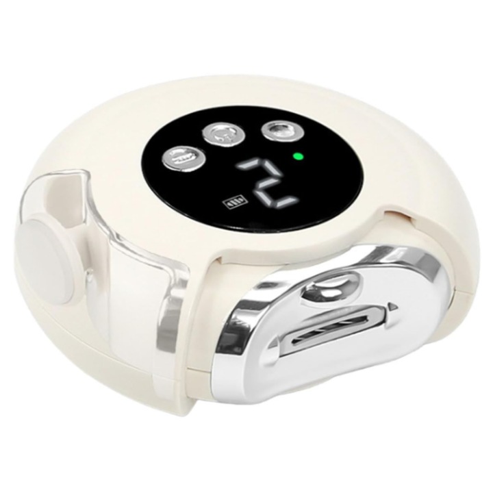 Unghiera electrica unghii 2-in-1, cu viteza ajustabila, iluminare LED, portabil, pentru bebelusi