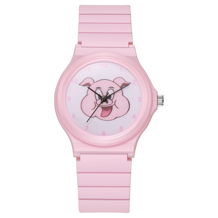 Ceas copii, design cartoon, miscare quartz, dial mic, usor si confortabil