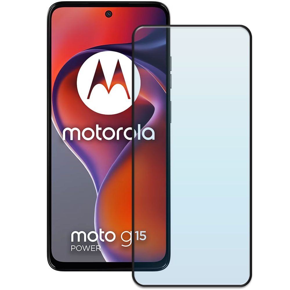 Folie din sticla securizata pentru Motorola Moto G15 Power, HAMSTERBOX Glass Shield, Protectie completa ecran, Full face, Aplicare rapida, Case Friendly, Transparenta