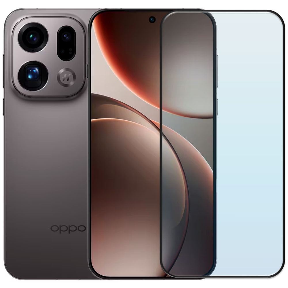 Folie din sticla securizata pentru Oppo Find X9 Pro, HAMSTERBOX Glass Shield, Protectie completa ecran, Full face, Aplicare rapida, Case Friendly, Transparenta